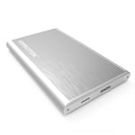ENNOTEK Aluminium 2.5 Inch SATA Hard Drive Enclosure USB 3.0 Hard Disk Caddy for 2.5" SATA III HDD and SSD - Silver