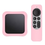 Apple TV 4K 2021 skydd för box & fjärrkontroll - Rosa