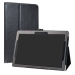 Lenovo Tab E10 Case,LiuShan PU Leather Slim Folding Stand Cover for 10.1" Lenovo Tab E10 2018 Android Tablet,Black
