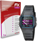 atFoliX Glass Protector for Casio F-91W-1YEF 9H Hybrid-Glass