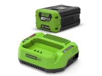 Greenworks, GSK60B2, Starter-sæt, 60V, Universal lader m/ 2Ah Batteri