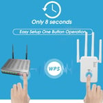 WiFi Extender Professional 1200Mbps Gigabit High Power 5G Dual Band Internet GDS