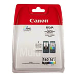 Genuine Original Canon PG-560 CL-561 Black & Colour Ink Cartridge Set - Vat Inc