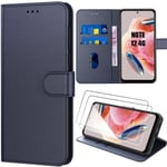 Coque et Verres Trempés - Xiaomi - Redmi Note 12 - Bleu Marine - Antichoc - Protection 360°