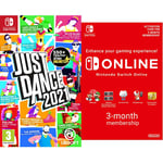 Just Dance 2021 (Nintendo Switch) & Nintendo Switch Online Membership - 3 Months | Switch Download Code
