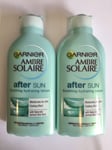 Garnier Ambre Solaire After Sun Soothing Cooling Hydrating Lotion 2 x 200ml