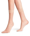 FALKE Women's Shelina 12 DEN W SO Ultra-Sheer Plain 1 Pair Socks, Skin colour (Powder 4169), 2.5-5