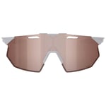 100percent Hypercraft Sq Sunglasses Clear HiPER Crimson Silver Mirror Lens/CAT3