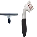 OXO Good Grips Stainless Steel Squeegee & Good Grips Grout Brush