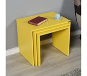 SETTI 3x Sohvapöytä keltainen