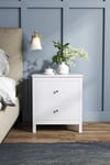 2 Drawers Wooden Storage Cabinet Bedside Table