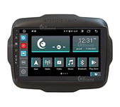 Radio de Voiture sur Mesure pour Jeep Renegade Android GPS Bluetooth WiFi USB Dab+ Touchscreen 9" 8core Carplay AndroidAuto