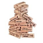 48 st Super Naughty Byggklossar Romantisk Vuxenfestpresent Alla hjärtans dag Tumbling Tower Staplingsblockspel