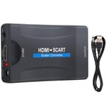 HDMI to SCART Converter Adapter, ARKIM HDMI to SCART Cable, Convert 1080P HDMI Video and Audio Signal to Analog SCART CVBS Signal, Support PAL/NTSC Formats