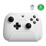 8Bitdo Ultimate 3-mode Controller for Xbox, Hall Effect Joysticks, Compatible with Xbox Series X|S, Xbox One, Windows, and Android - Officially Licensed (White)