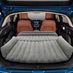 HAOYAO Matelas Gonflable de Voiture, Matelas Pneumatique de Voiture avec Pompe à air, Lit Gonflable de Matelas SUV Plus épais de Voiture pour Repos de Sommeil, Camping en Plein Air, Les Voyages（Gris）