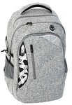 Eberhard Faber 577640 - Sac à dos scolaire X-Style Pro en gris-noir, volumne 30 litres, 2 grands compartiments et compartiments avant, sangle de poitrine, ergonomique et rembourrée