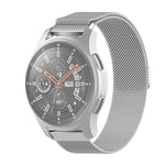 Beilaishi For Honor Magic Watch 2/Galaxy Active2 Milan Stainless Steel Mesh Strap 20MM(Black) replacement watchbands (Color : Silver)