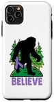 Coque pour iPhone 11 Pro Max Ruban violet All Cancer Believe Bigfoot Sasquatch Survivor