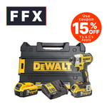 Dewalt DCF887P2-GB 18V 2x5Ah 1/4in Brushless Impact Driver Kit With Batteries