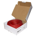 Connetto - écheveau câble réseau catégorie 6a non blindé utp awg24 halogenfree flexible couleur rouge 100 m