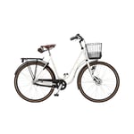 Skeppshult Natur Premium Dam 7-vxl med korg 54 cm Vit Standard Cykel