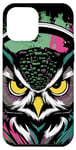 iPhone 12 Pro Max Owl Beats - Vibrant Owl with Headphones Music Lover Case