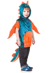 Dinosauriedräkt Blå/Orange Barn