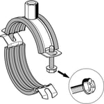 Rörklämma Scanclamp LS med gummi M8/M10 (140 - 146 mm)