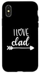 Coque pour iPhone X/XS Heartfelt Love Dad Funny Family, Fête des Pères, Mignon