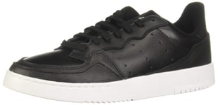 adidas Men's SUPERCOURT Sneaker, Core Black/Core Black/Footwear White, 4.5 UK