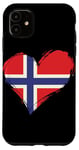 iPhone 11 Norway flag in heart Norwegian Origin Pride Nordic Roots Case