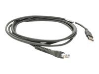 Motorola - Câble USB - USB (M) pour RJ-45 (M) - 2.1 m - gris - pour Symbol DS9808, LS1203, LS2208, LS7808, LS9203i, LS9208i