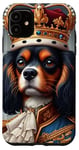 iPhone 11 Royal Dog Portrait Royalty Cavalier King Charles Spaniel Case
