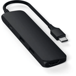 Satechi Slim USB Hubber med 4K HDMI - Svart - TheMobileStore Laddare & kablar
