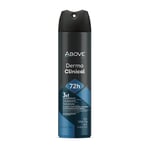 ABOVE 72 Hours Antiperspirant Deodorant, Derma Clinical, 3.17 oz - Dry Spray Deodorant for Men - Antiperspirant Spray - No Stain - Cruelty-Free