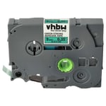 vhbw 1x Ruban compatible avec Brother PT E300VP, E110, E300, E105, E110VP, E100VP imprimante d'étiquettes 9mm Noir sur Vert, extraforte