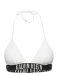 Calvin Klein Triangle-Rp Swimwear Bikinis Bikini Tops Triangle Bikinitops Vit [Color: PVH CLASSIC WHITE ][Sex: Women ][Sizes: XS,S,M,L,XL ]