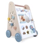Pedagogisk rullator i trä med rörliga element, ECOTOYS