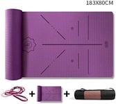 XY-M 8mm Thick Yoga Mat 8mm Non-Slip Multi Purpose - Men and Women - Pilates Exercise Gym Fitness Workout, 5 Colours 183cmx80cm (Color, Blue, Size, 183cmx80cmx8mm),Purple,183cmx80cmx8mm