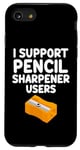 Coque pour iPhone SE (2020) / 7 / 8 I Support Taille-crayon Manuel Rotatif Utilisateurs Graphite