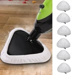 6 st mikrofibermoppar rengöringspads ersättning mopp kompatibel för H2o X5 H20 tvättbar