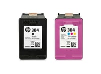 HP 304 Black & Colour Ink Cartridge Combo Pack For DeskJet 2622 Printer