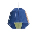 Bonbon Pendant Lamp 500 & Cord Set Blue Tones Wool