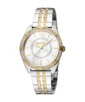 Roberto Cavalli RC5L021M0095 Womens Quartz Silver Stainless Steel 5 ATM 34 mm Watch - Silver & Gold - One Size