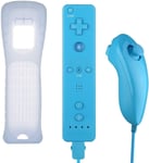 Remote Plus + Nunchuck til Wii-Wii U, Lysblå