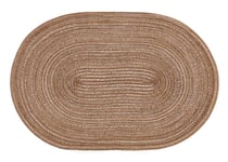 Oval Bordstablett Heini 30 x 45 cm - Brun