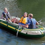 INTEX Inflatable Boat Set Canoe Blow Up Seahawk 3 68380NP vidaXL
