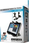 8" to 10" Tablet iPad Car Mount 2-in1 Kit Suction Window & Headrest
