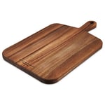 Cole & Mason Barkway Medium Chopping Board with Handle, Double Sided Wooden Board/Cutting Board/Serving Board, Acacia Wood, (L) 460 mm x (W) 270 mm x (D) 20 mm, Not Suitable for The Dishwasher